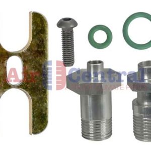 Straight Aluminum Block Off Fitting Kit NVB4316