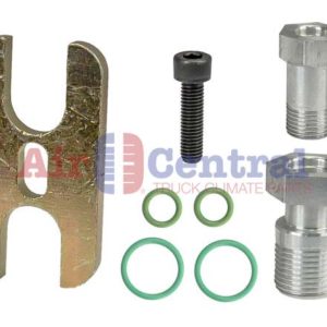 Straight Aluminum Block Off Fitting Kit NVB4318