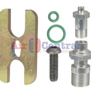 Straight Aluminum Block Off Fitting Kit NVB4319